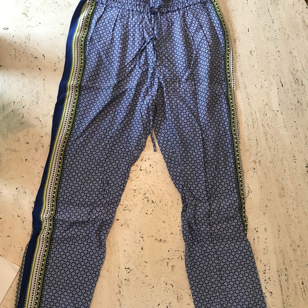 Comptoir Des Cotonniers silk blue pants